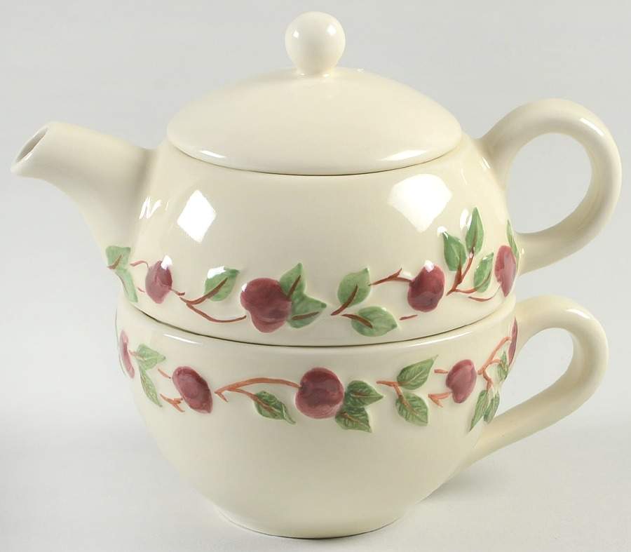 Apple (England Backstamp) Cup for Individual Teapot & Lid with Cup by Franciscan-1