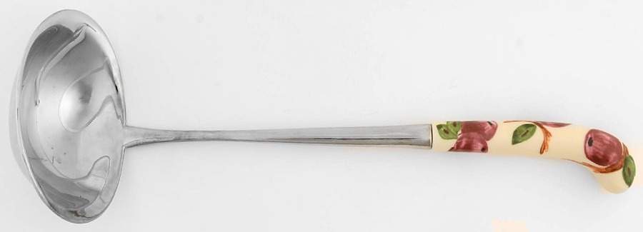 Apple (England Backstamp) Soup Ladle with Stainless Bowl by Franciscan-1