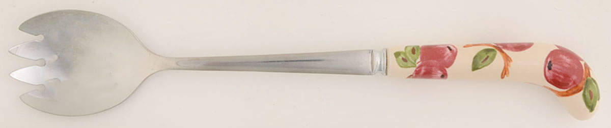 Apple (England Backstamp) Salad Serving Fork with Stainless Prongs by Franciscan-1