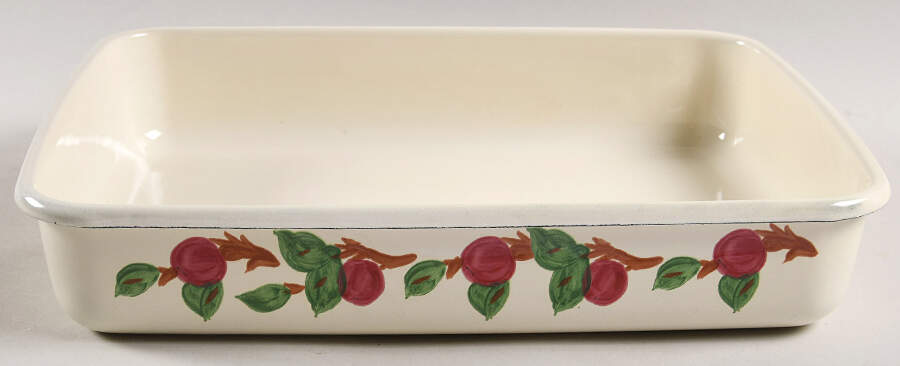 Apple (England Backstamp) Plastic Lid for Baker-Rectangular-Metal-Medium by Franciscan-1