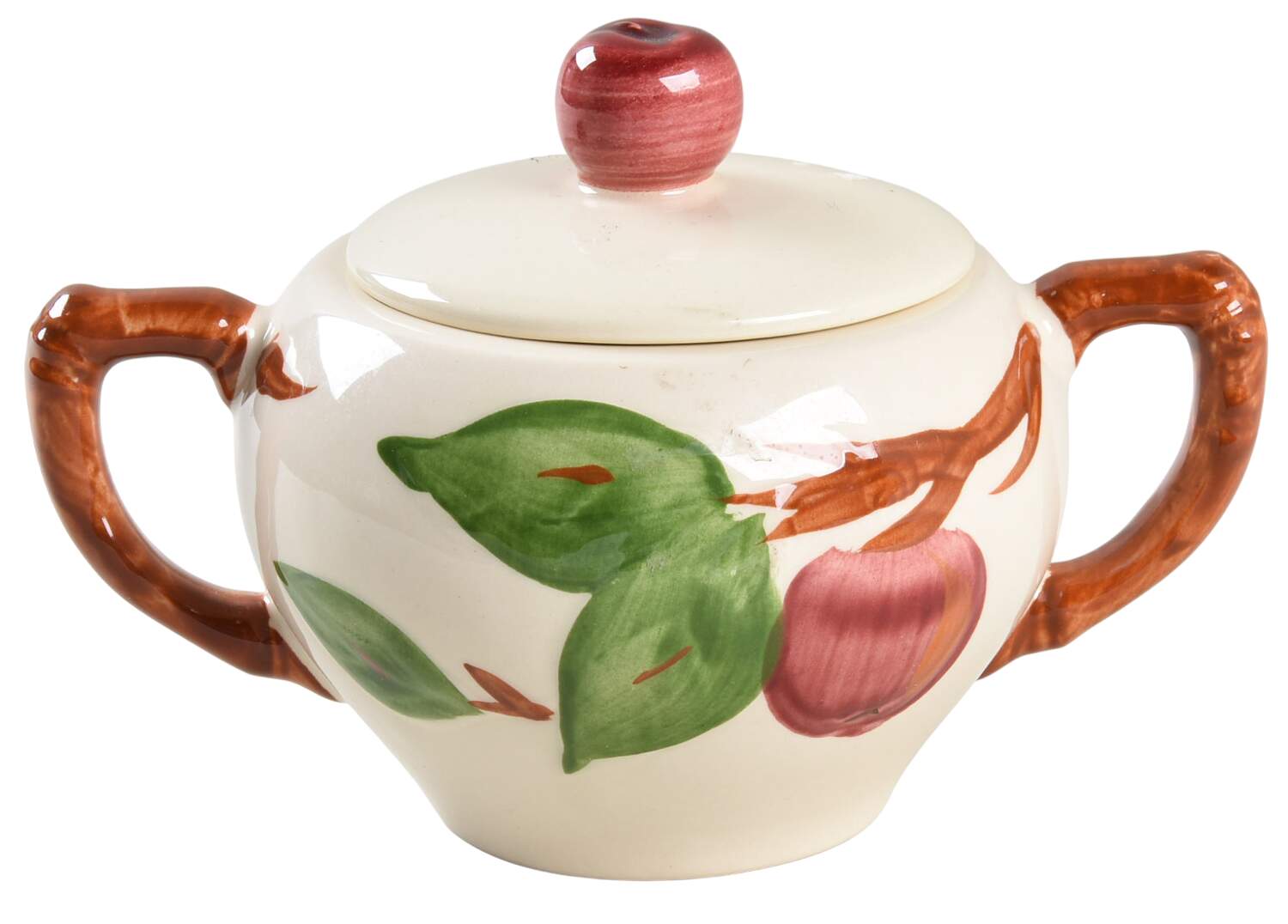 Apple (England Backstamp) Sugar Bowl & Lid by Franciscan-1