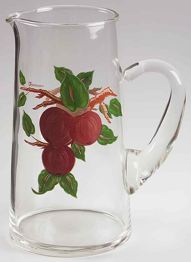 Apple (England Backstamp) 56 Oz Glassware Pitcher by Franciscan-1