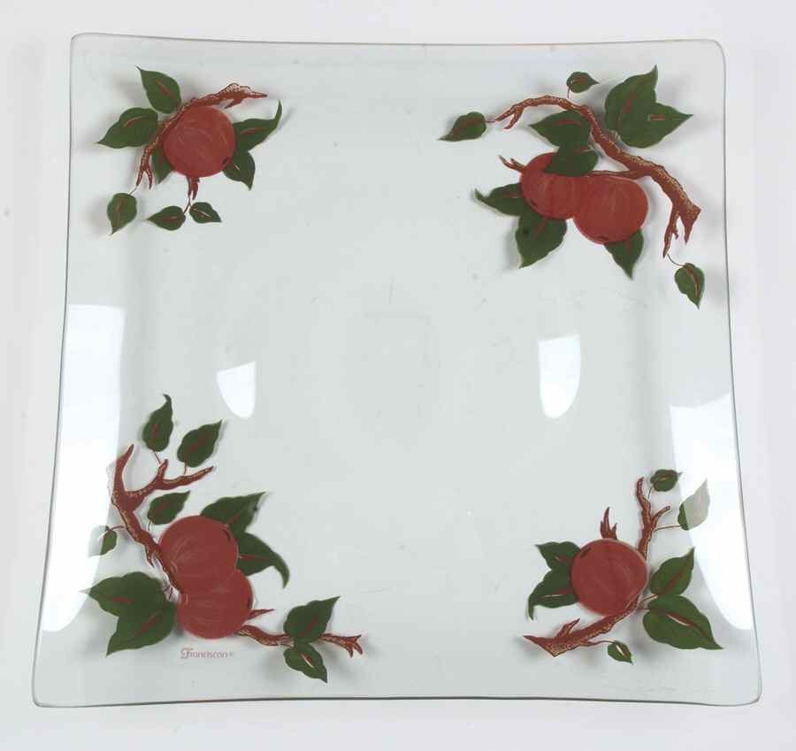 Apple (England Backstamp) Glassware Chip and Dip, Plate Only by Franciscan-1
