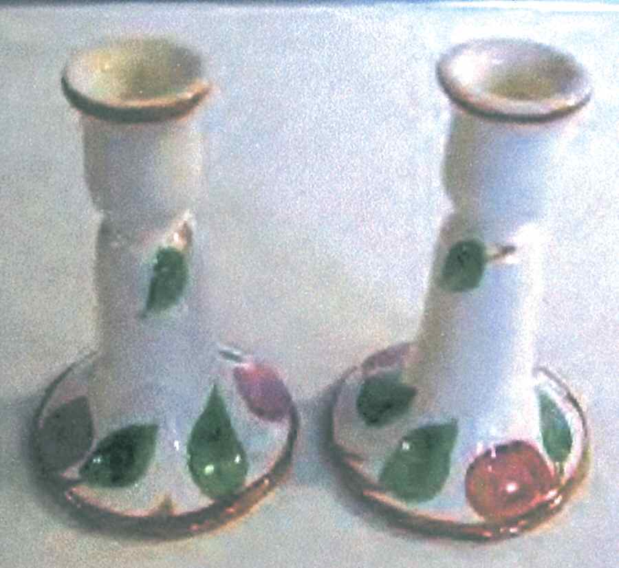 Apple (England Backstamp) Tall Candlestick by Franciscan-1