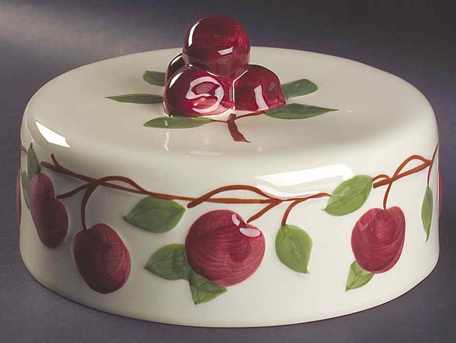 Apple (England Backstamp) Dome for Large Covered Cake Plate by Franciscan-1