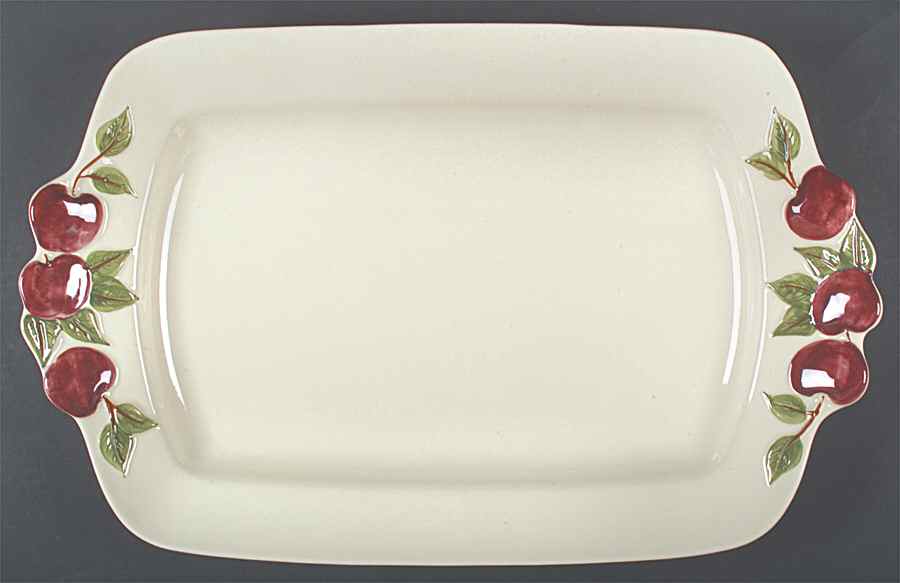 Apple (England Backstamp) 20" Rectangular Serving Platter by Franciscan-1
