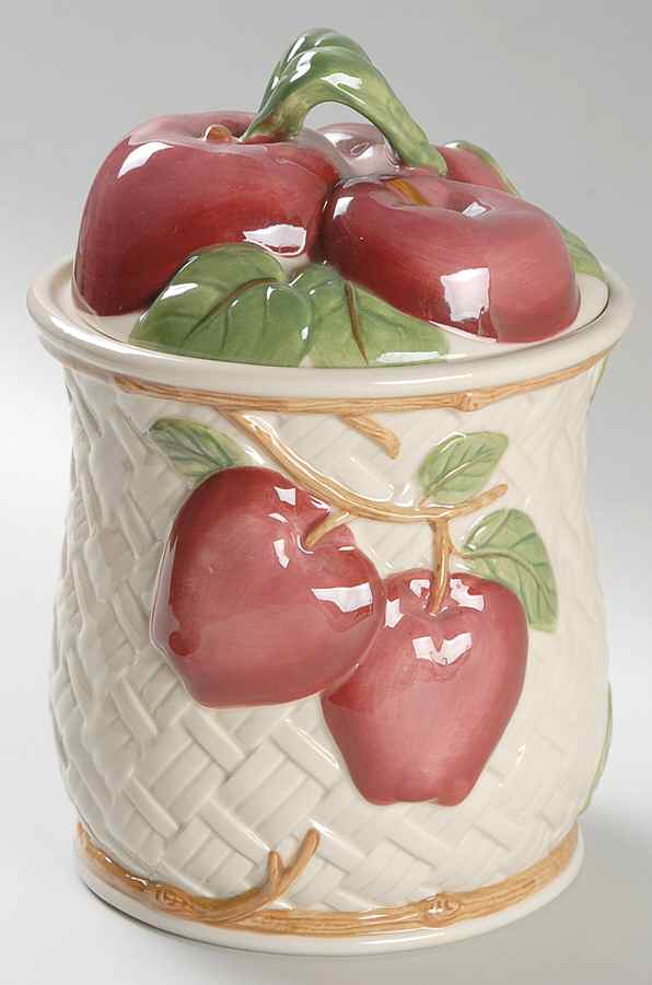 Apple (England Backstamp) 5" Storage Jar & Lid by Franciscan-1