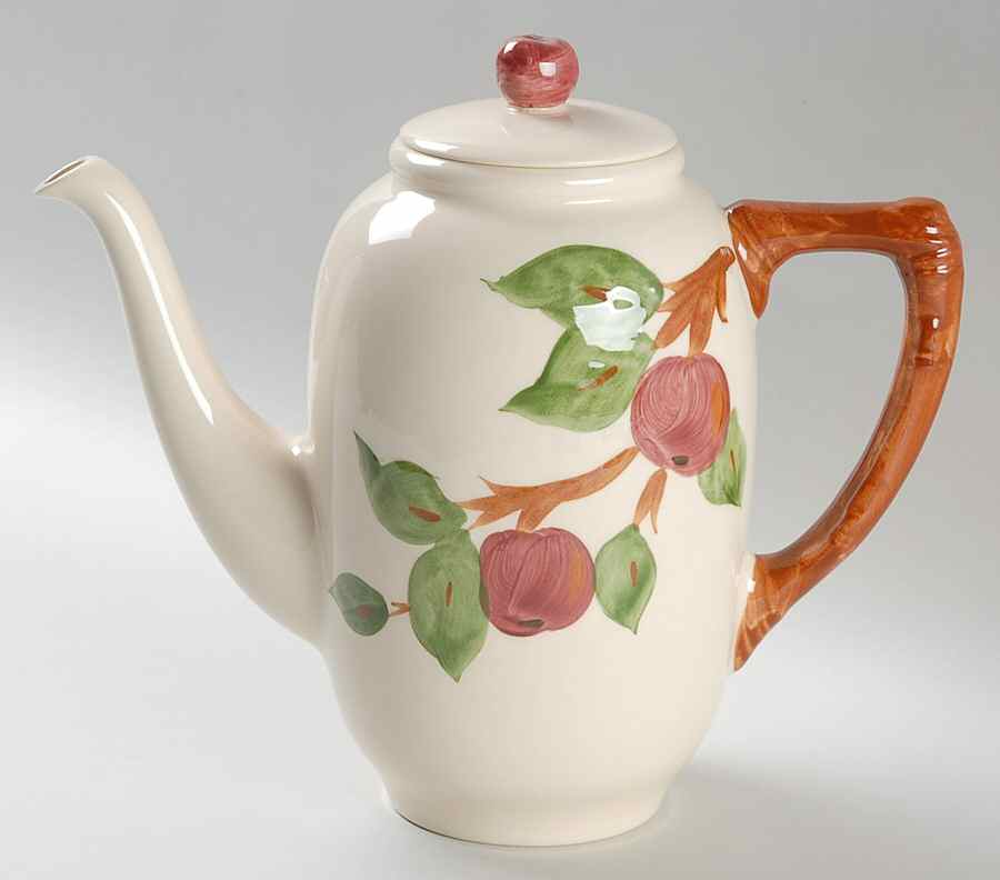 Apple (England Backstamp) Coffee Pot & Lid by Franciscan-1