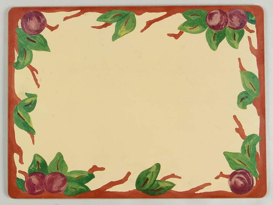 Apple (England Backstamp) Corkboard Placemat by Franciscan-1