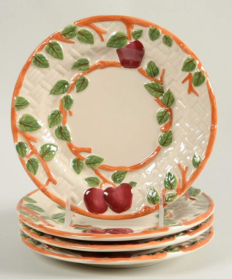 Apple (England Backstamp) Accent Salad Plate - Set of 4 by Franciscan-1
