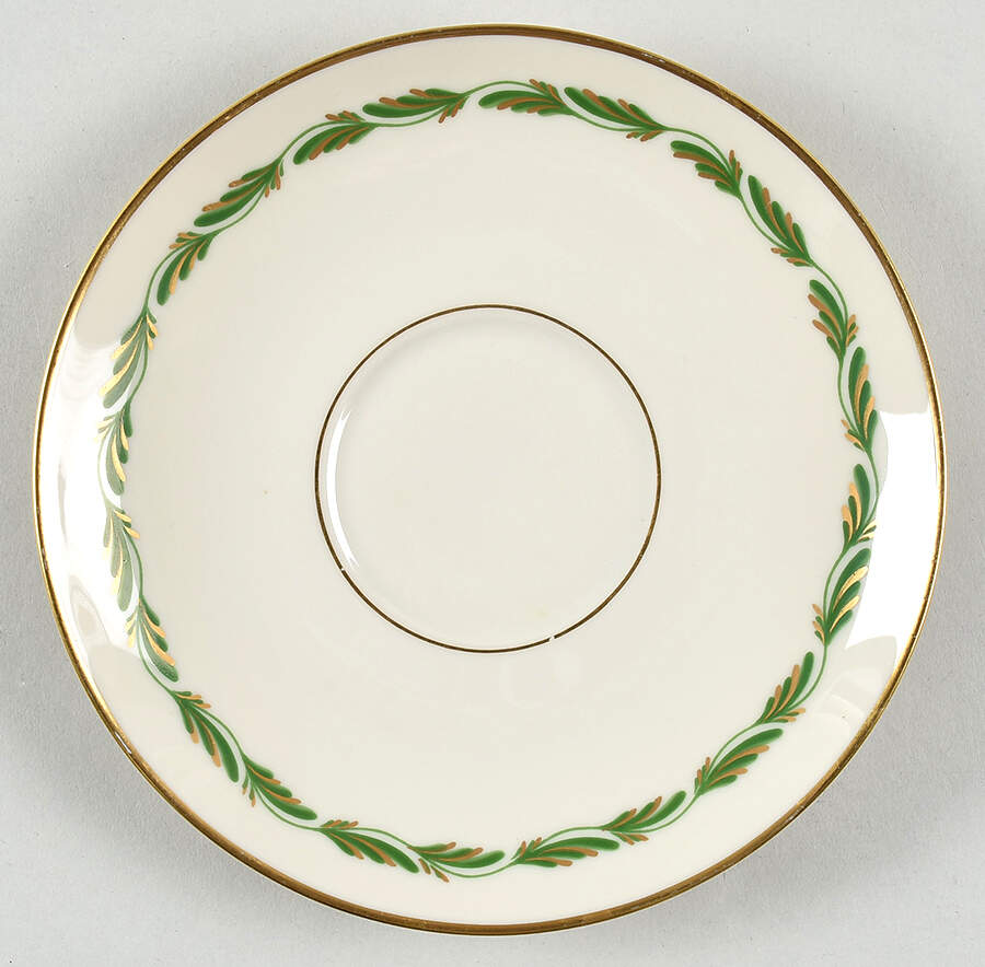 Arcadia Green Saucer by Franciscan-1