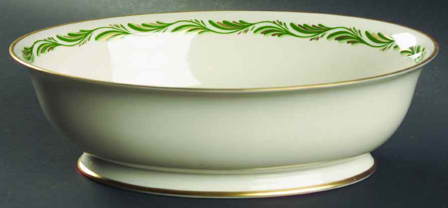 Arcadia Green 9" Oval Vegetable Bowl by Franciscan-1