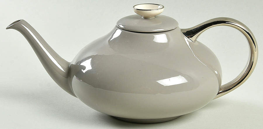 Birchbark (Platinum Trim) Teapot & Lid by Franciscan-1