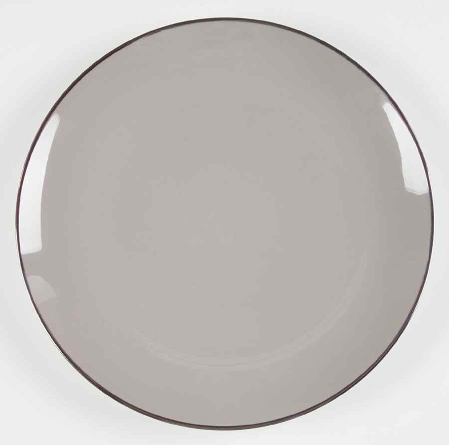 Birchbark (Platinum Trim) Dinner Plate by Franciscan-1