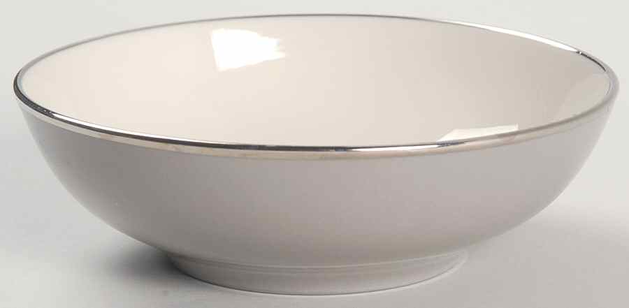 Birchbark (Platinum Trim) Fruit/Dessert (Sauce) Bowl by Franciscan-1