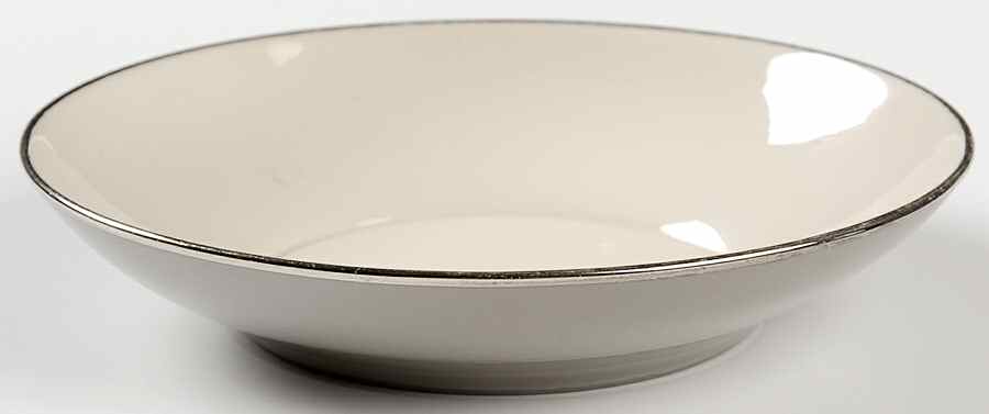 Birchbark (Platinum Trim) Coupe Soup Bowl by Franciscan-1