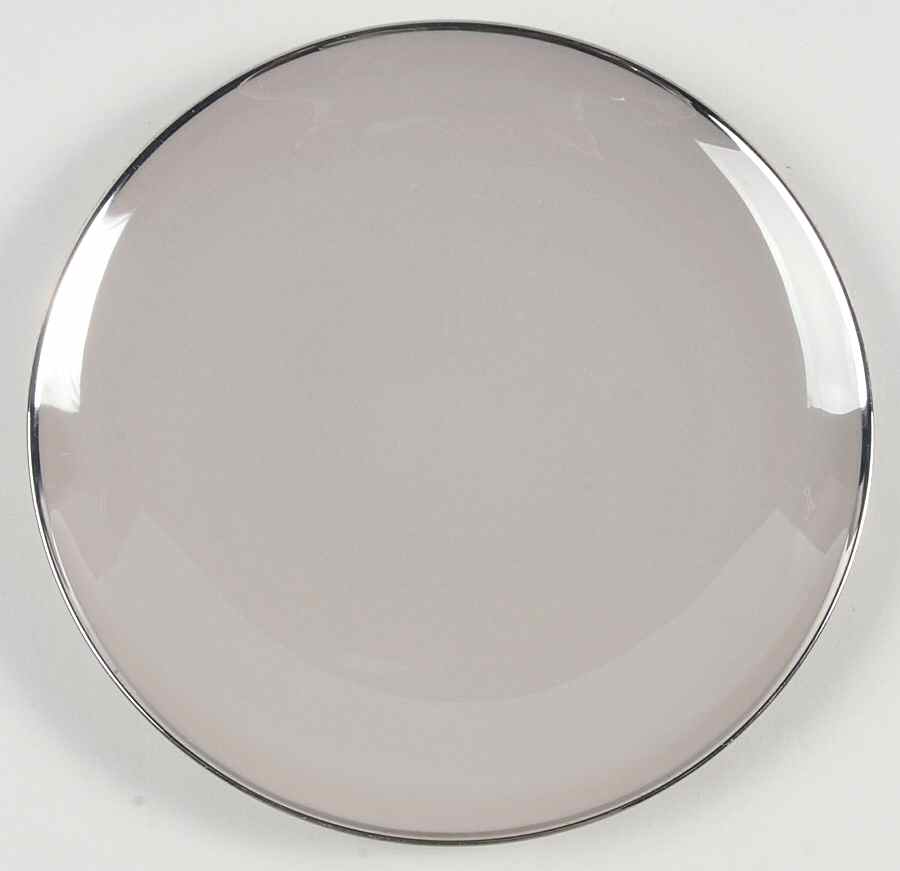 Birchbark (Platinum Trim) Dessert/Pie Plate by Franciscan-1