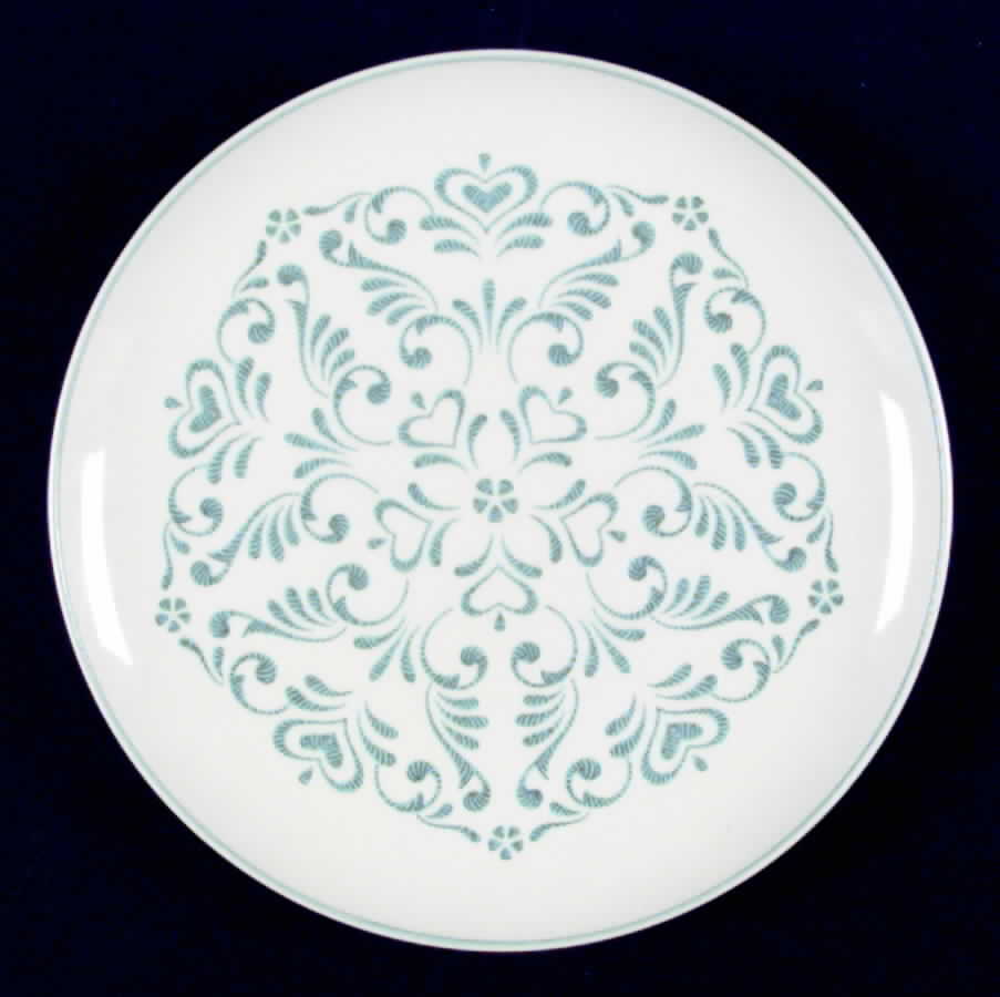 Blue Fancy Salad Plate by Franciscan-1