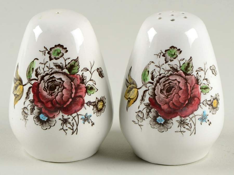 Bouquet (White Background) Salt & Pepper Set by Franciscan-1