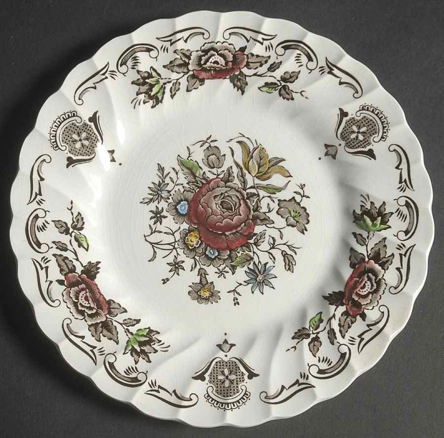 Bouquet (White Background) Bread & Butter Plate by Franciscan-1