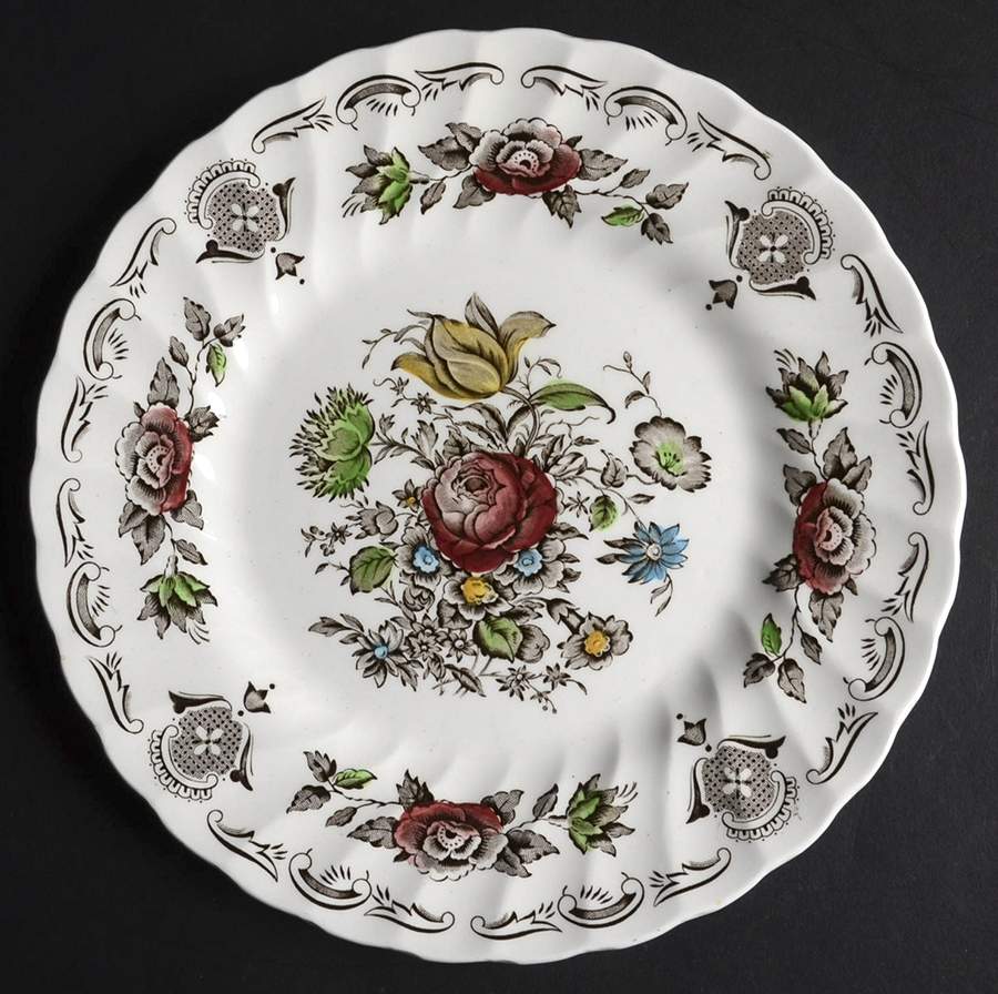 Bouquet (White Background) Salad Plate by Franciscan-1