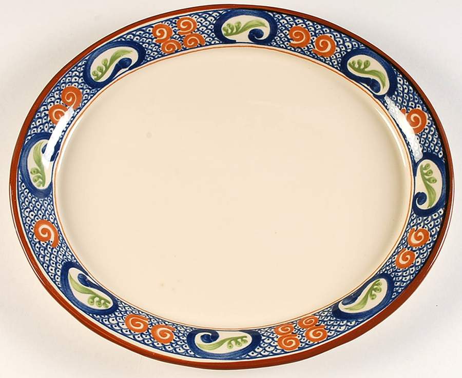 Calypso 14" Oval Serving Platter by Franciscan-1