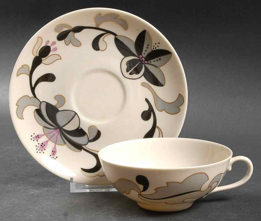 Canton Flat Cup & Saucer Set by Franciscan-1