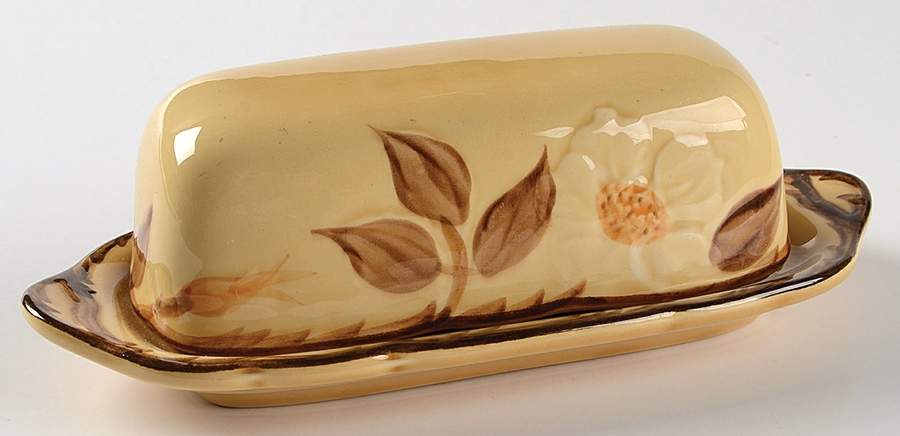 Cafe Royal 1/4 Lb Covered Butter No Finial on Lid by Franciscan-1