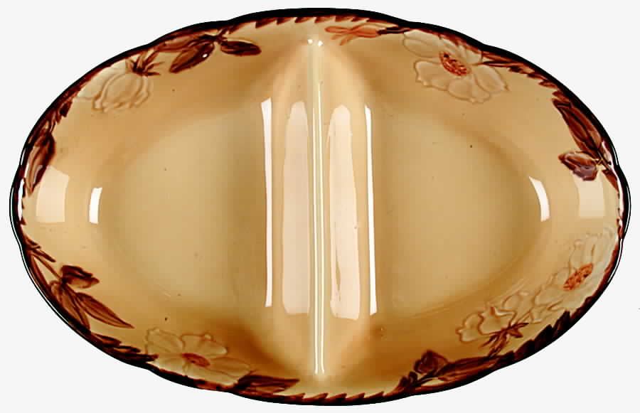 Cafe Royal 11" Oval Divided Vegetable Bowl by Franciscan-1