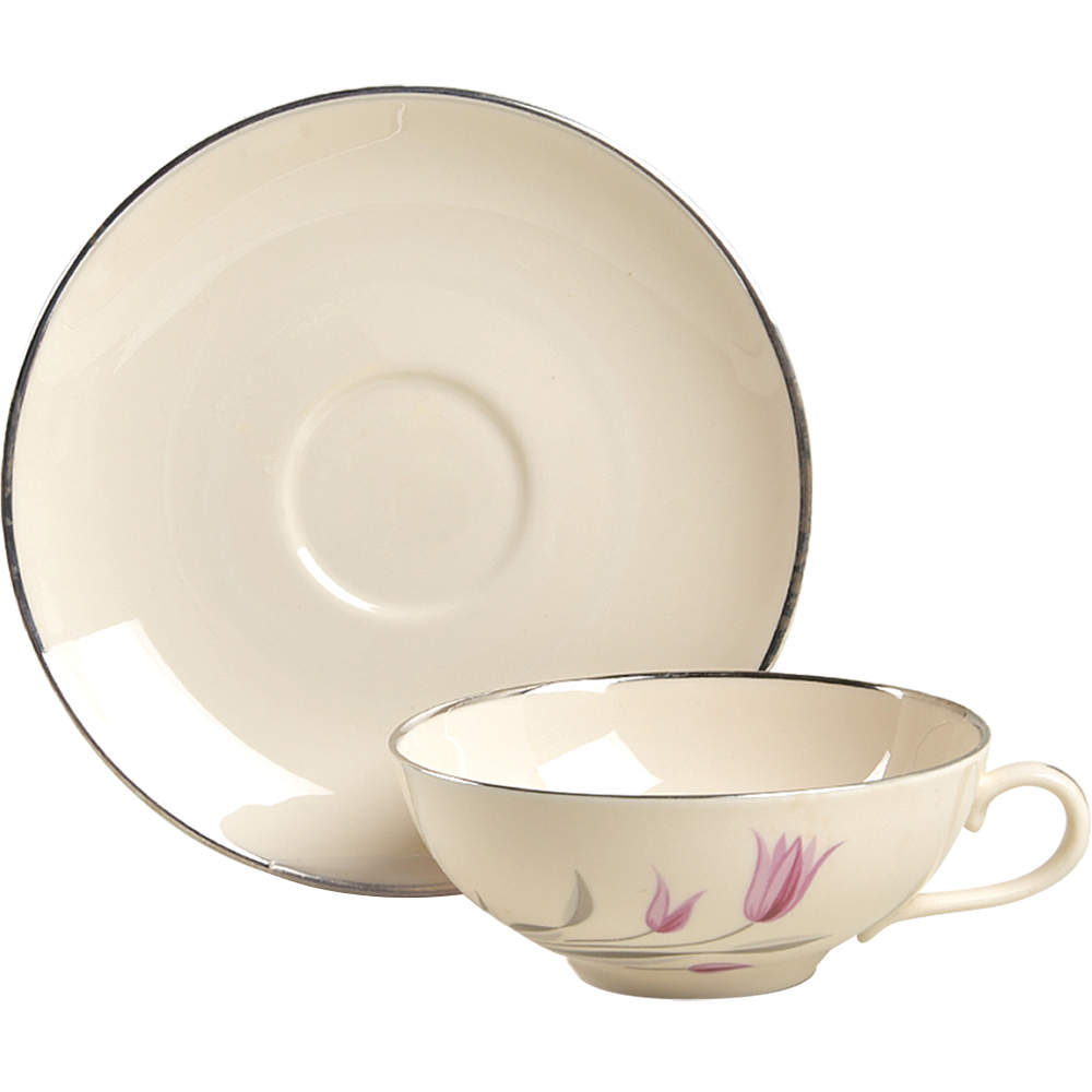 Carmel Flat Cup & Saucer Set by Franciscan-1