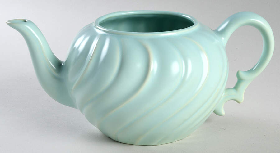 Coronado Aqua Matte Teapot No Lid by Franciscan-1