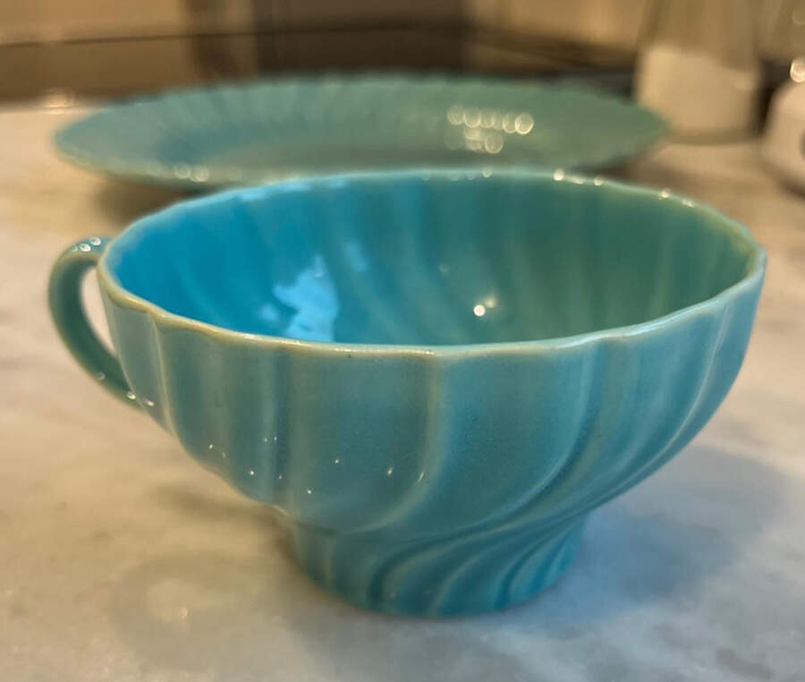 Coronado Aqua Matte Flat Cup by Franciscan-1