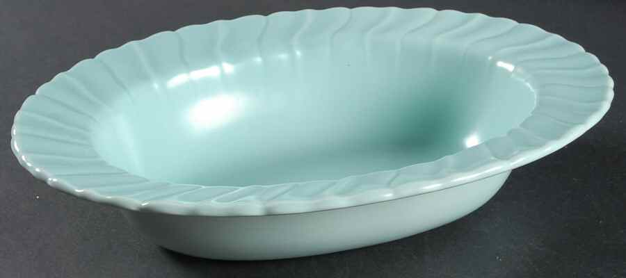 Coronado Aqua Matte 10" Oval Vegetable Bowl by Franciscan-1
