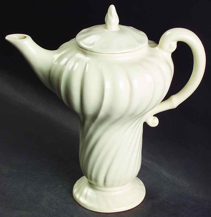 Coronado Off White Matte Coffee Pot & Lid by Franciscan-1
