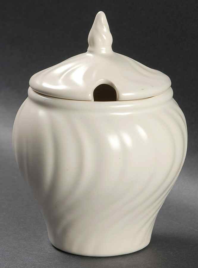 Coronado Off White Matte Jam/Jelly & Lid by Franciscan-1
