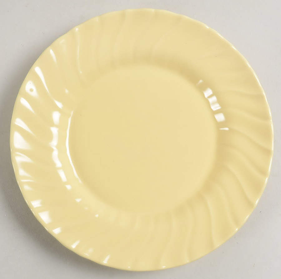 Coronado Yellow Matte Dessert/Pie Plate by Franciscan-1