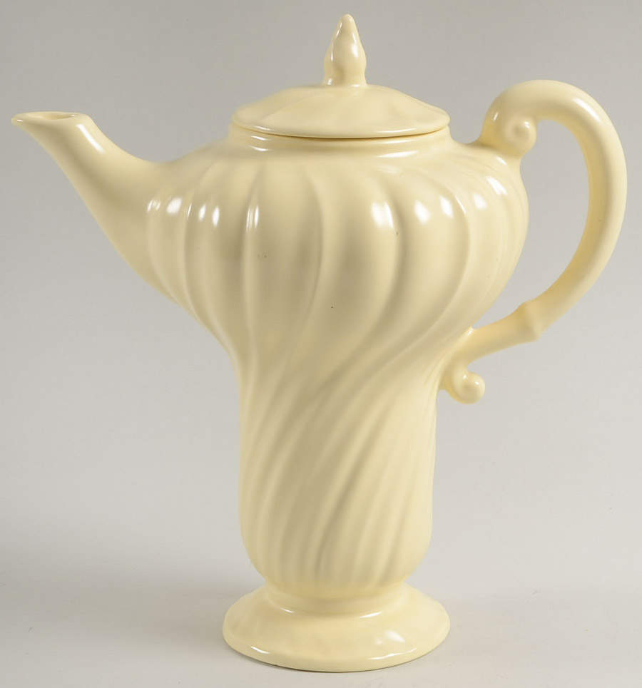Coronado Yellow Matte Coffee Pot & Lid by Franciscan-1