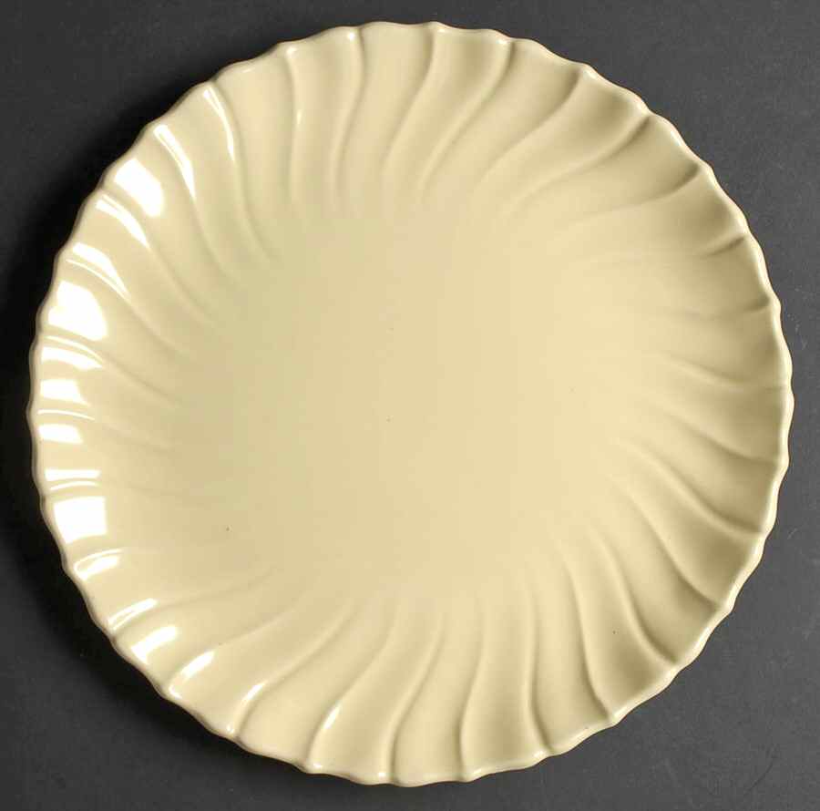Coronado Yellow Matte 11" Chop Plate (Round Platter) by Franciscan-1