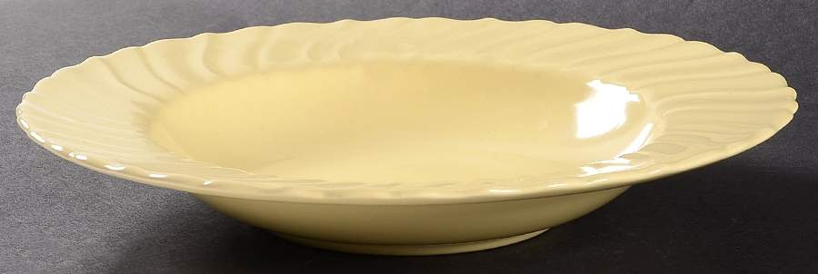 Coronado Yellow Matte Rim Soup Bowl by Franciscan-1