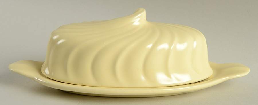 Coronado Yellow Matte 1/4 Lb Covered Butter by Franciscan-1