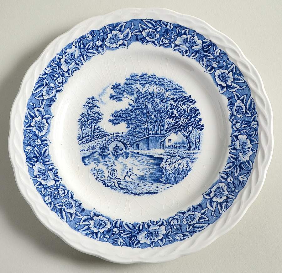 Countryside Blue Salad Plate by Franciscan-1