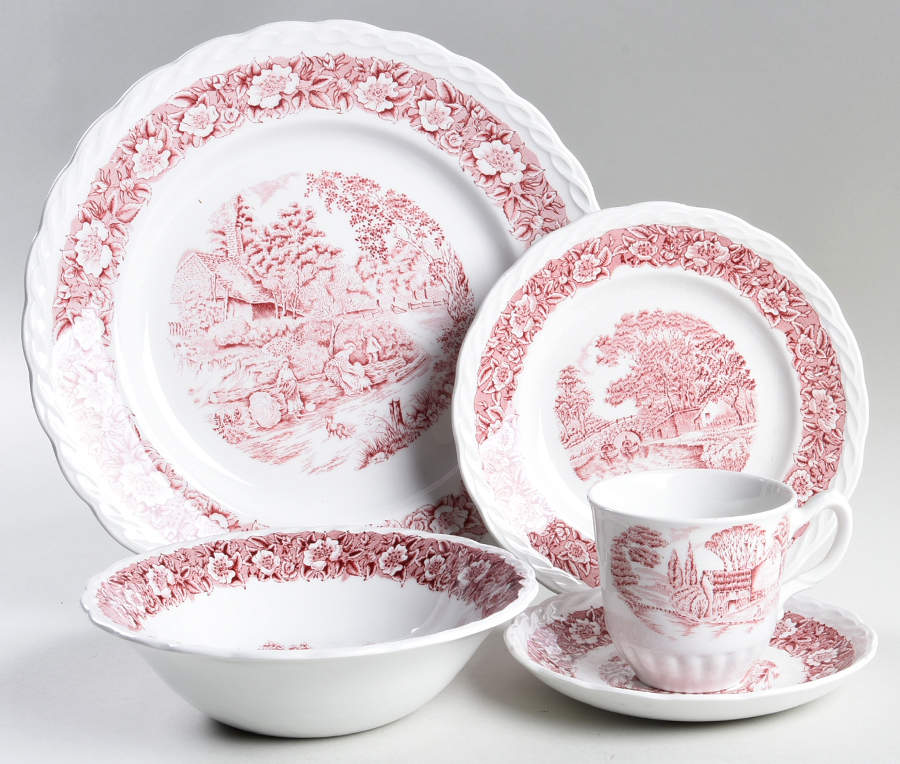 Countryside Red 5 Piece Place Setting by Franciscan-1