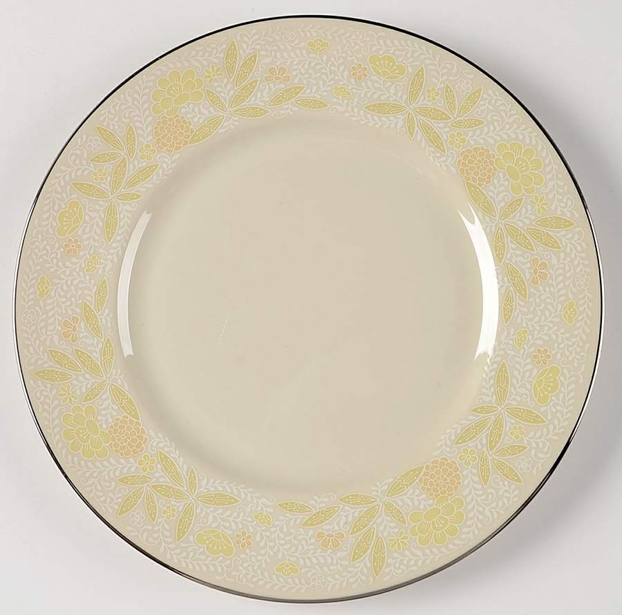 Crinoline (Pale Yellow) Salad Plate by Franciscan-1