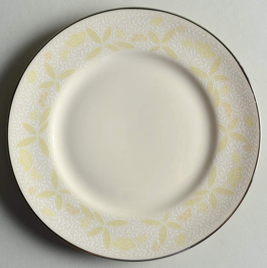 Crinoline (Pale Yellow) Bread & Butter Plate by Franciscan-1
