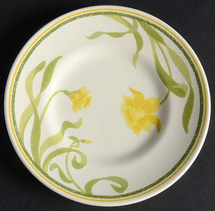 Daffodil (Greenhouse) Bread & Butter Plate by Franciscan-1