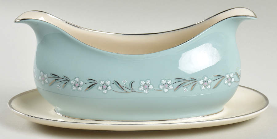 Del Rio Gravy Boat with Attached Underplate by Franciscan-1