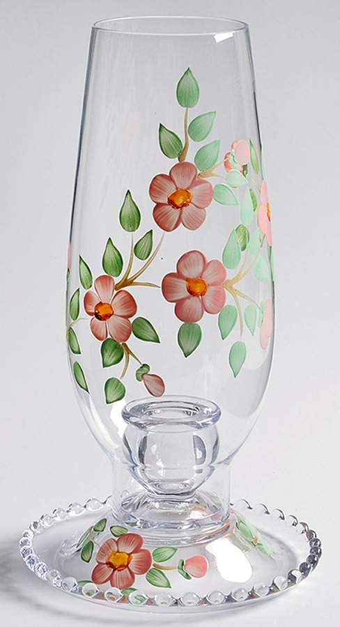 Desert Rose (USA Backstamp) Glassware Hurricane by Franciscan-1