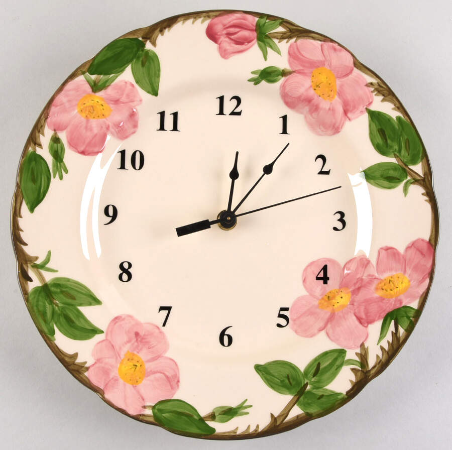 Desert Rose (USA Backstamp) 1-2" depth  Clock Plate HC by Franciscan-1
