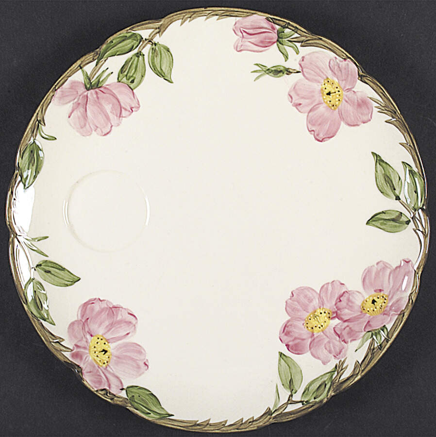 Desert Rose (USA Backstamp) Snack Plate by Franciscan-1