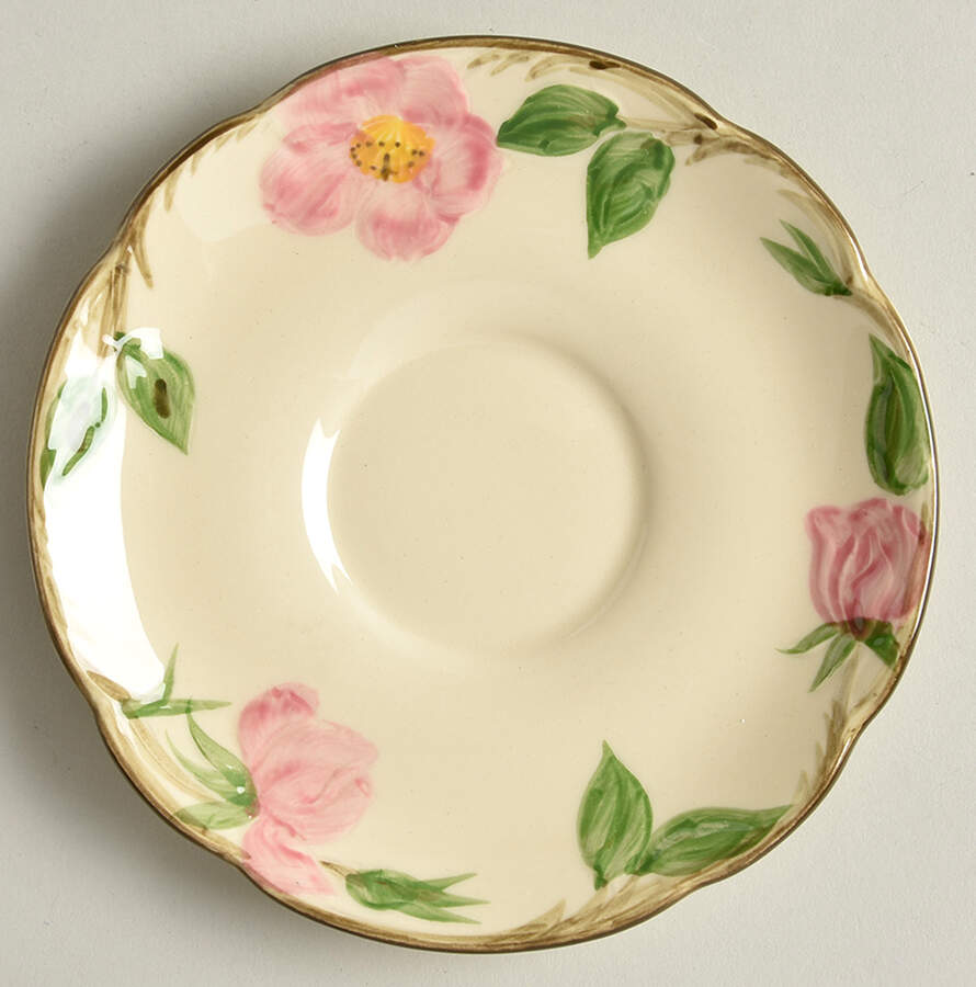 Desert Rose (USA Backstamp) Saucer for Flat Cup by Franciscan-1